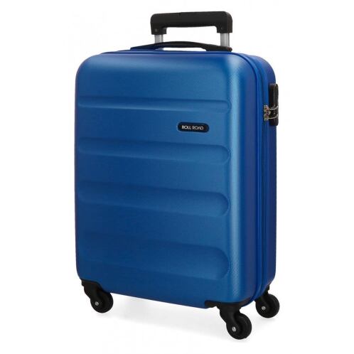 Roll Road βαλίτσα καμπίνας ABS 55x38x20cm σειρά Flex Blue