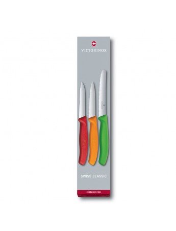 VICTORINOX Swiss Classic σετ 3 χρωματιστών Μαχαιριών κουζίνας