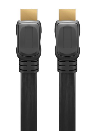 GOOBAY καλώδιο HDMI 2.0 με Ethernet 61278 flat 18Gbit/s 4K 1.5m μαύρο
