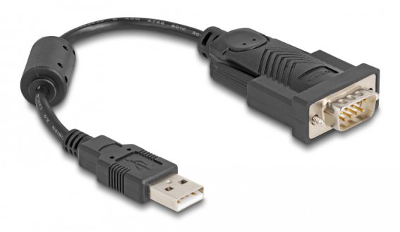 Delock Kαλώδιο USB σε RS-232 61549 921.6Kbps 0.25m Mαύρο
