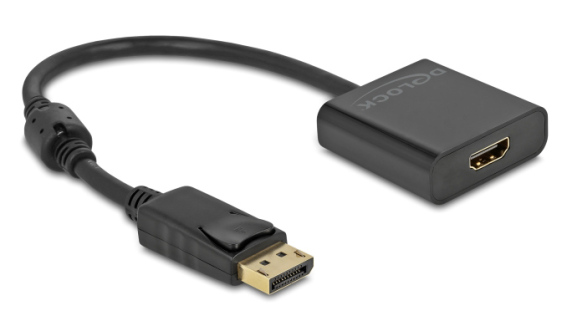 DELOCK αντάπτορας DisplayPort σε HDMI 63585 4K/30Hz active μαύρος