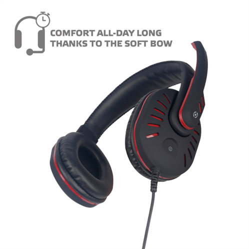 Celly Gaming Headphones Pro 3.5mm Black-Red