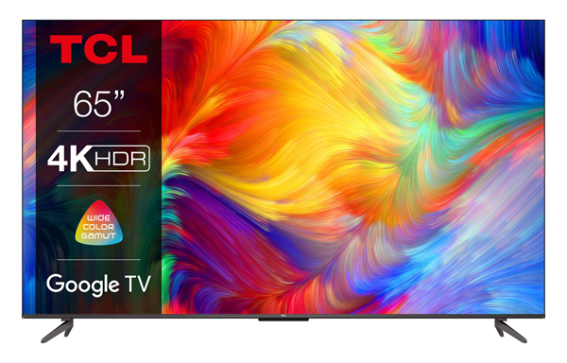 TCL Τηλεόραση 65'' 4K HDR with GOOGLE TV & GAME MASTER 65P735