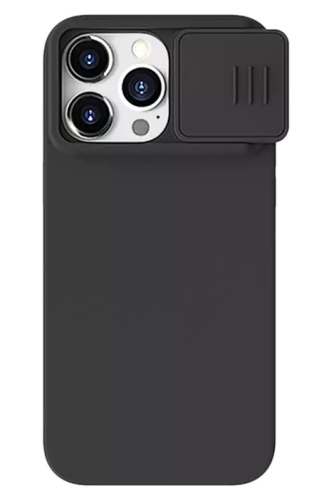 NILLKIN θήκη CamShield Silky Magnetic Silicone iPhone 15 Pro Max μαύρη