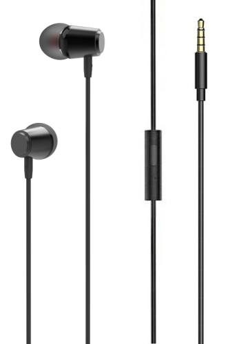 LDNIO earphones με μικρόφωνο HP03 3.5mm 1.2m μαύρα