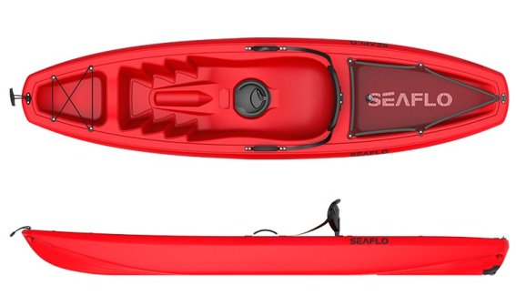Seaflo,Kayak, Μονοθέσιο, κόκκινο
