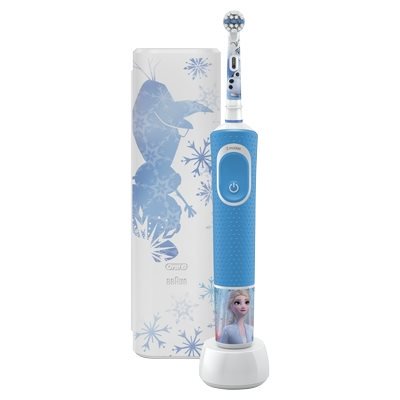 Oral-B Ηλεκτρική Οδοντόβουρτσα Επαναφορτιζόμενη Vitality Frozen 2 για 3+ Ετών και Θήκη Ταξιδιού
