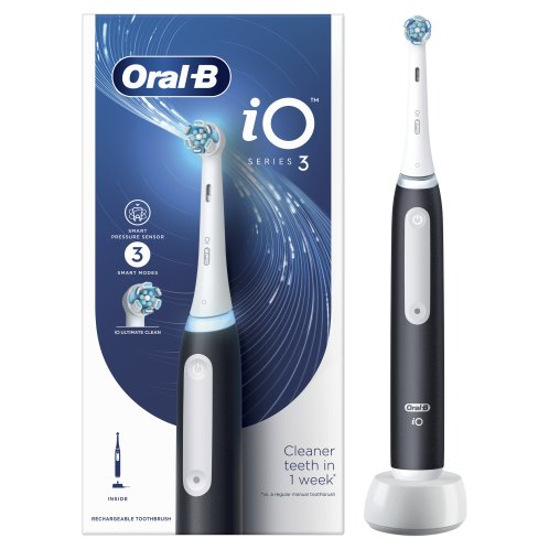 Oralb Ηλεκτρική Οδοντόβουρτσα IO Series 3 Μαύρη - 80717260