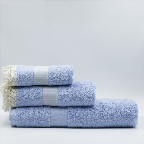 White Fabric Πετσέτα Melody Μπλε Μπάνιου