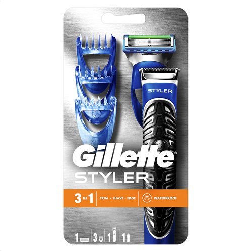 Gillette Styler Trimmer Γενειάδας Ξυριστική Μηχανή Περιποίησης 3-σε-1