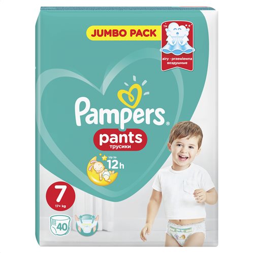 Pampers Pants Jumbo Pack Μέγεθος 7 (17+kg) 40 Πάνες-βρακάκι 81691730