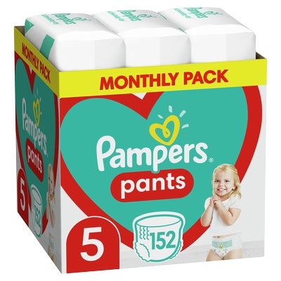 Pampers Pants Πάνες-Βρακάκι No 5 12-17Kg Monthly Box 152τμχ