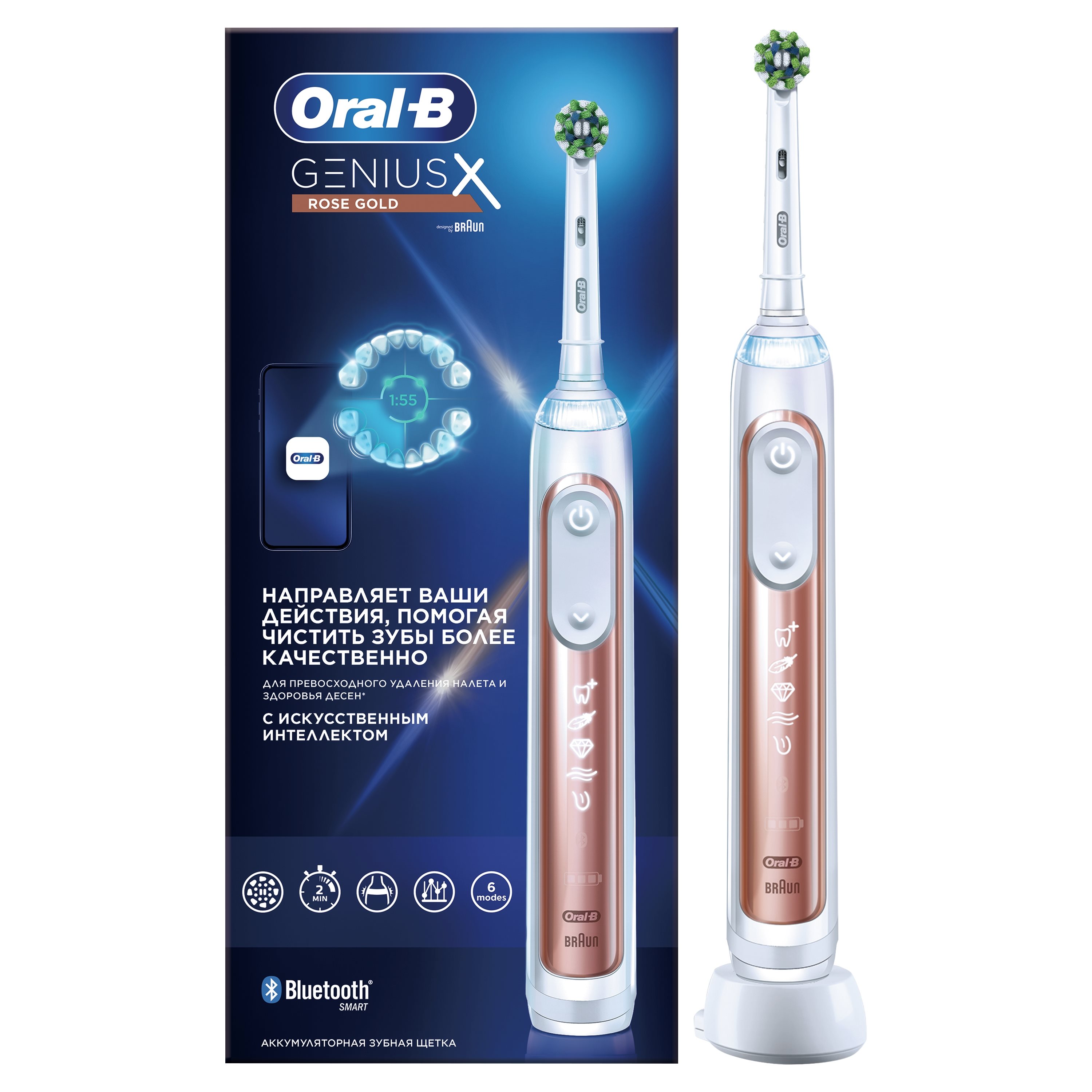 Oral-B Οδοντόβουρτσα Genius-X 81770083 Rose Gold