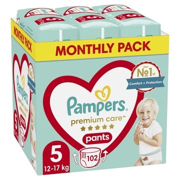 Pampers Premium Care Pants Μέγεθος 5 (12kg-17kg) - 102 Πάνες-Βρακάκι - 81781605