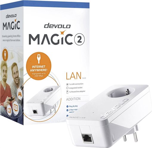 Devolo Powerline Up to 2400 Mbps Magic 2 LAN 1-1-1