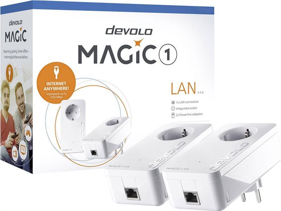 Devolo Powerline Starter Kit Up to 1200 Mbps Magic 1 LAN 1-1-2