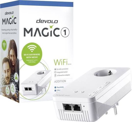 Devolo Powerline Up to 1200 Mbps Magic 1 WiFi 2-1-1