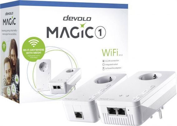 Devolo Powerline Starter Kit Up to 1200 Mbps Magic 1 WiFi 2-1-2