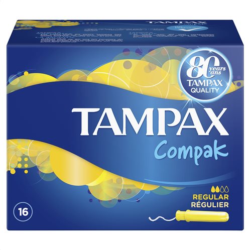 Tampax Compak Regular Ταμπόν Με Απλικατέρ 16 Τεμ-83738984