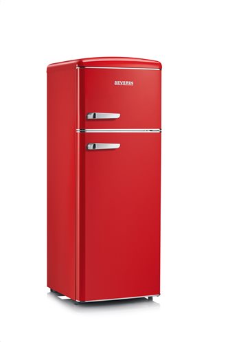 SEVERIN Ψυγείο Δίπορτο Retro Design Α++ 209LT Κόκκινο - 8930