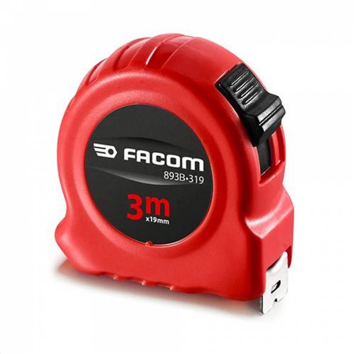 Facom Μέτρο-ρολό 3m με stop διπλής όψεως 893B.319PB