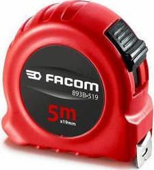 Facom Μέτρο-ρολό 5m με stop διπλής όψεως 893B.519PB