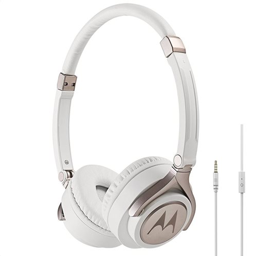 Motorola Ακουστικά  Κεφαλής Ενσύρματα  Οn-Ear Pulse 2 Λευκά