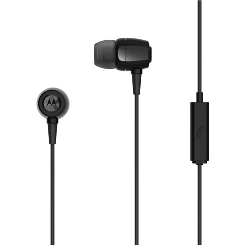 Motorola Ακουστικά  Ενσύρματα In-Ear Metal Μαύρα