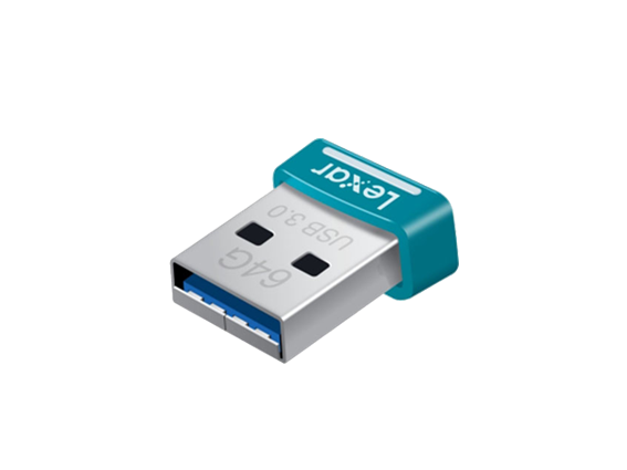 Lexar 64GB JumpDrive S45 USB 3.0 flash drive (150MB/s- teal)