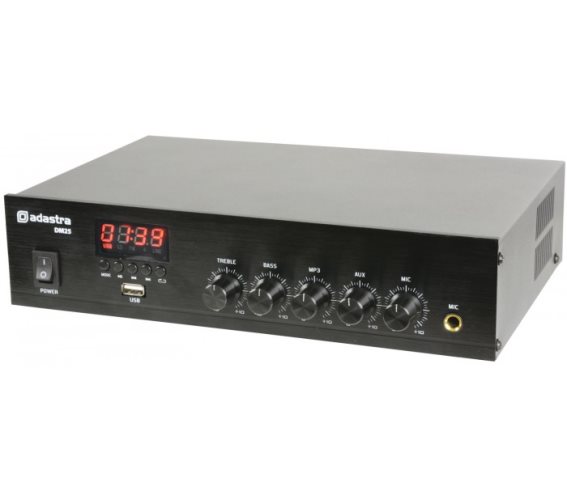 Adastra DM25 100V/8Ω Ενισχυτής Με USB/FM & Bluetooth 25W