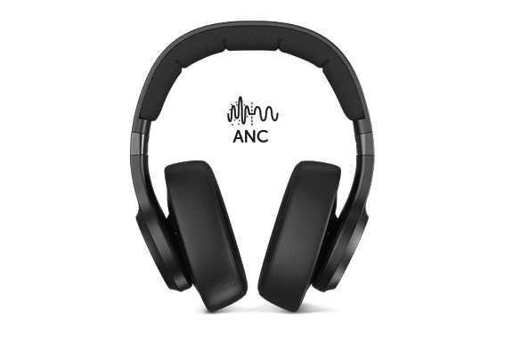 FNR Clam ANC Wireless over-ear headphones active noise cancelling Storm Grey