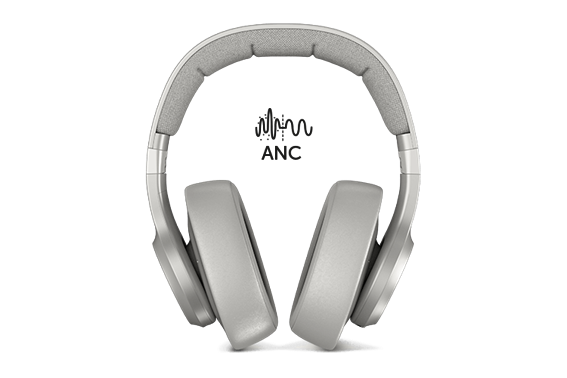 FNR Clam ANC Wireless over-ear headphones active noise cancelling Ice Grey