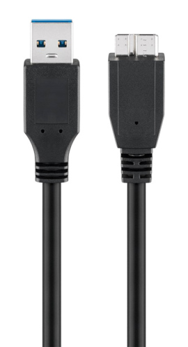 GOOBAY καλώδιο USB 3.0 σε micro Τype B 95734 5 Gbit/s 0.5m μαύρο