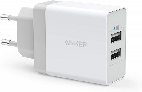 Anker Φορτιστής Τοίχου, 24 Watt, 2 x USB-A, Άσπρο