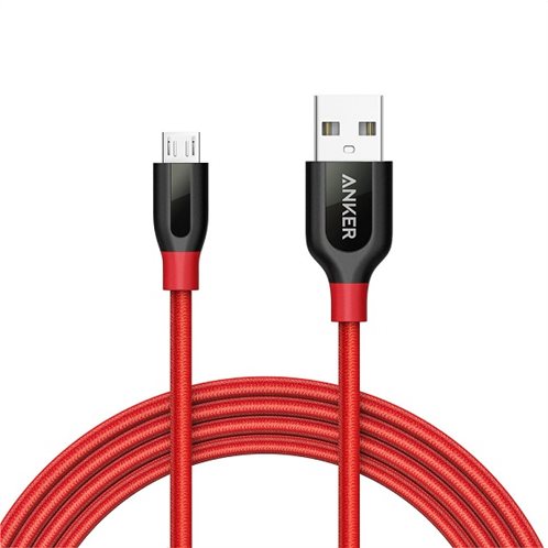 Anker Powerline+, Καλώδιο Micro USB, 1.8M, Κόκκινο
