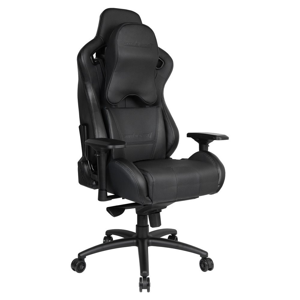 Anda Seat Καρέκλα Gaming Δερματίνης Dark Knight 2 Premium Carbon με Ρυθμιζόμενα Μπράτσα Μαύρη