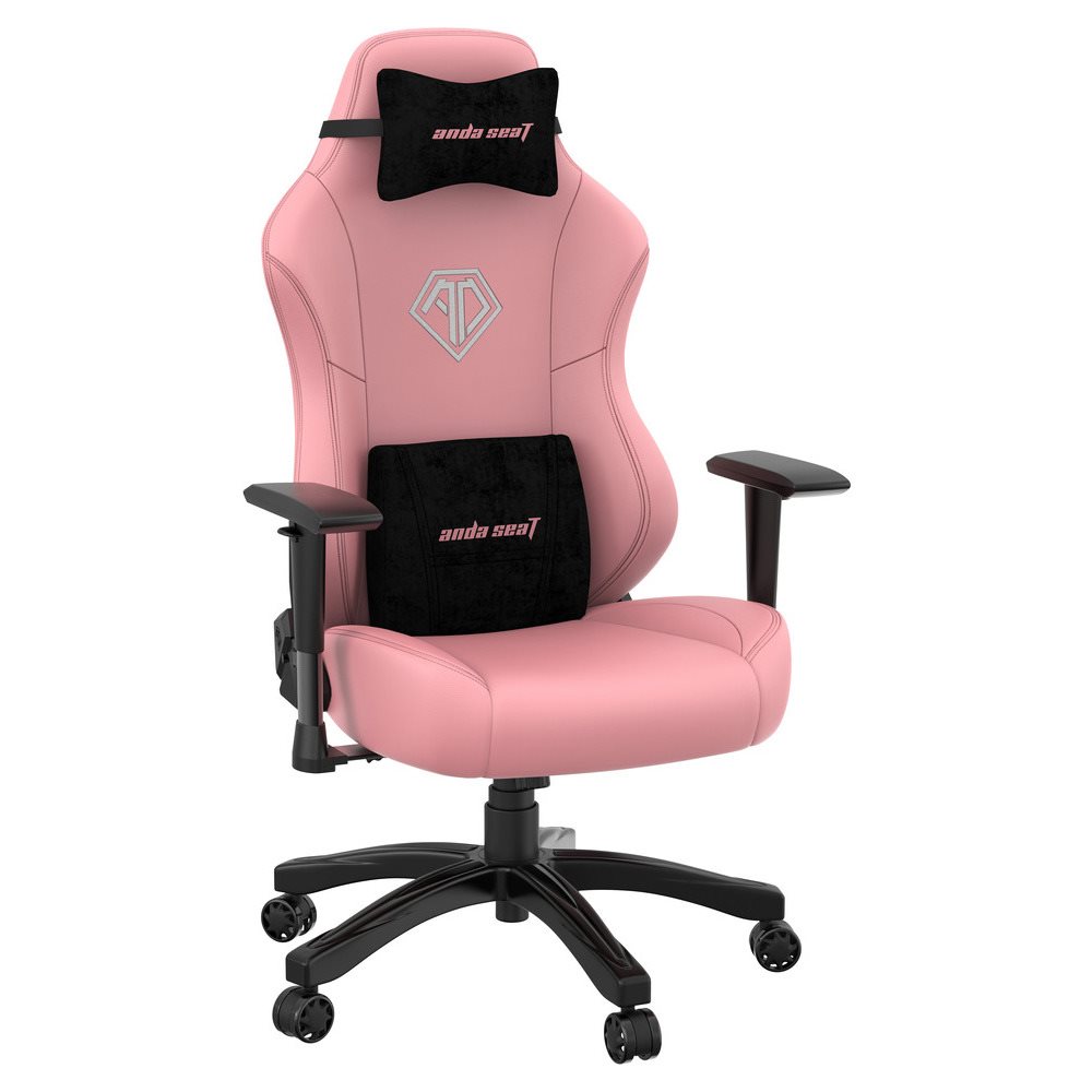 Anda Seat Καρέκλα Gaming Δερματίνης Phantom 3 με Ρυθμιζόμενα Μπράτσα Creamy Pink