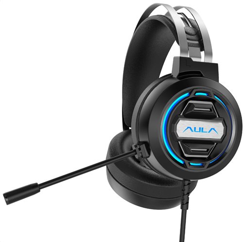 AULA gaming headset S603USB RGB USB/3.5mm 50mm μαύρο