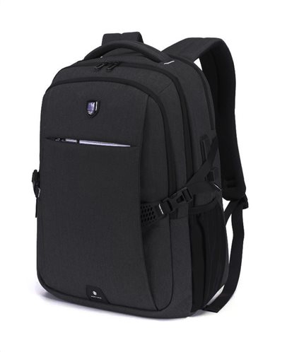 Arctic Hunter τσάντα πλάτης B-00338-BK με θήκη laptop USB μαύρη
