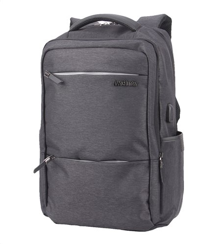 ARCTIC HUNTER τσάντα πλάτης B00107-BK με θήκη laptop αδιάβροχη μαύρη