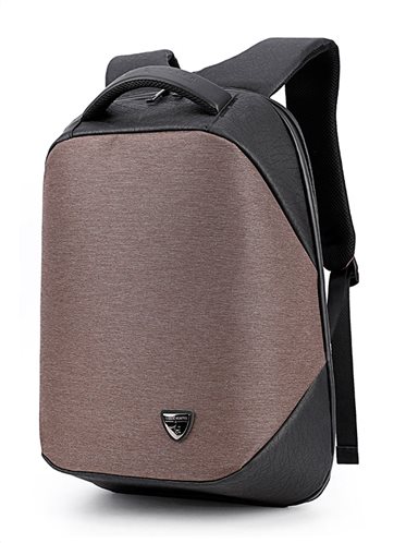 ARCTIC HUNTER τσάντα πλάτης B00193-COF με θήκη laptop αδιάβροχη καφέ