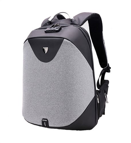 ARCTIC HUNTER τσάντα πλάτης B00208-DG με θήκη laptop αδιάβροχη γκρι