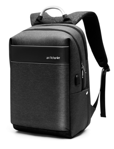 ARCTIC HUNTER τσάντα πλάτης B00218L με θήκη laptop 15.6" USB μαύρη