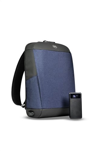 BG Berlin Antitheft τσάντα πλάτης 45x32x14cm για PC έως 17" με powerbank 10.000mAh με οθόνη σειρά Ne