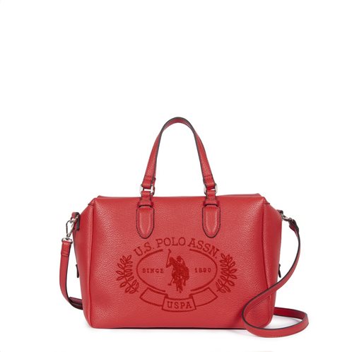 US Polo Assn. Τσάντα χειρός με ιμάντα Hailey 33x15x25cm Κόκκινο