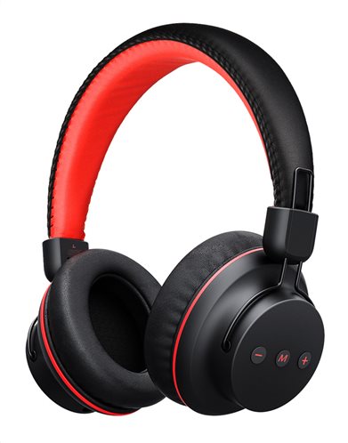 MPOW bluetooth headphones Η1 BMBH142BR με μικρόφωνο μαύρο-κόκκινο