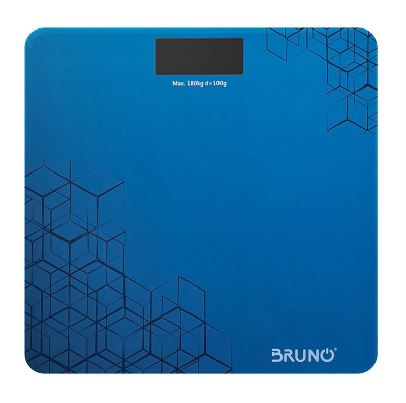 BRUNO ψηφιακή ζυγαριά BRN-0073 έως 180kg επαναφορτιζόμενη μπλε