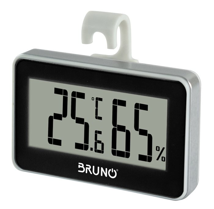 BRUNO ψηφιακό θερμόμετρο & υγρασιόμετρο BRN-0081 °C & °F λευκό