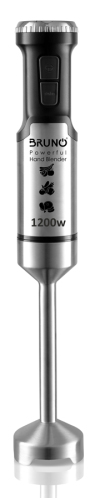BRUNO ραβδομπλέντερ BRN-0092 ρυθμιζόμενη ταχύτητα 1200W inox-μάυρο