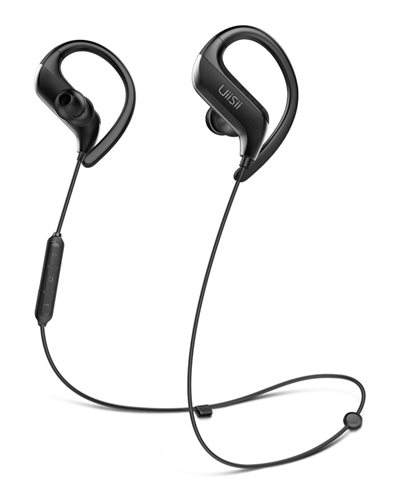 UIISII Earphones BT100-RD Bluetooth 5.0 10mm 105dB μαύρα